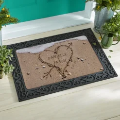 Heart in Sand Doormat