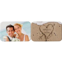 Heart in Sand Photo Purse Mirror