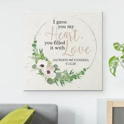 Heart is Filled with Love Canvas