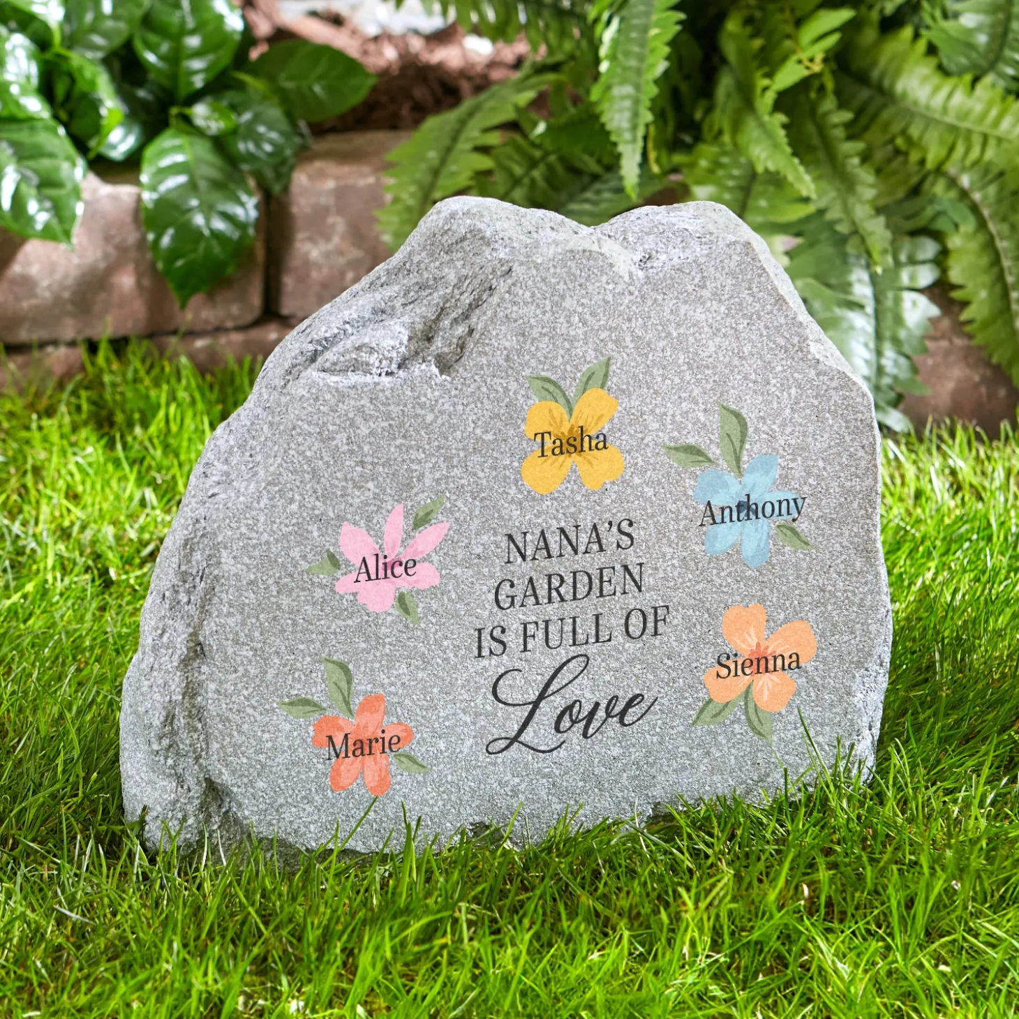 Heart is Full of Love Standing Garden Stone