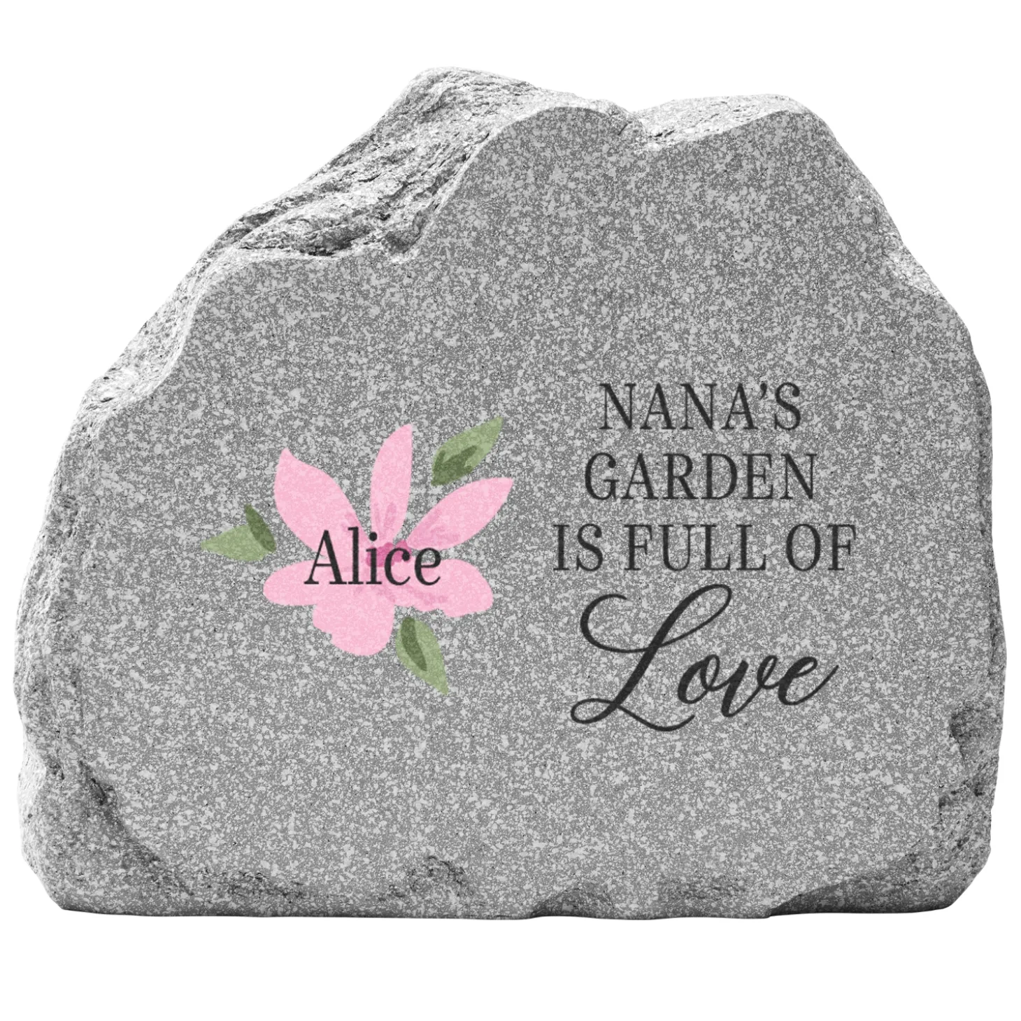 Heart is Full of Love Standing Garden Stone