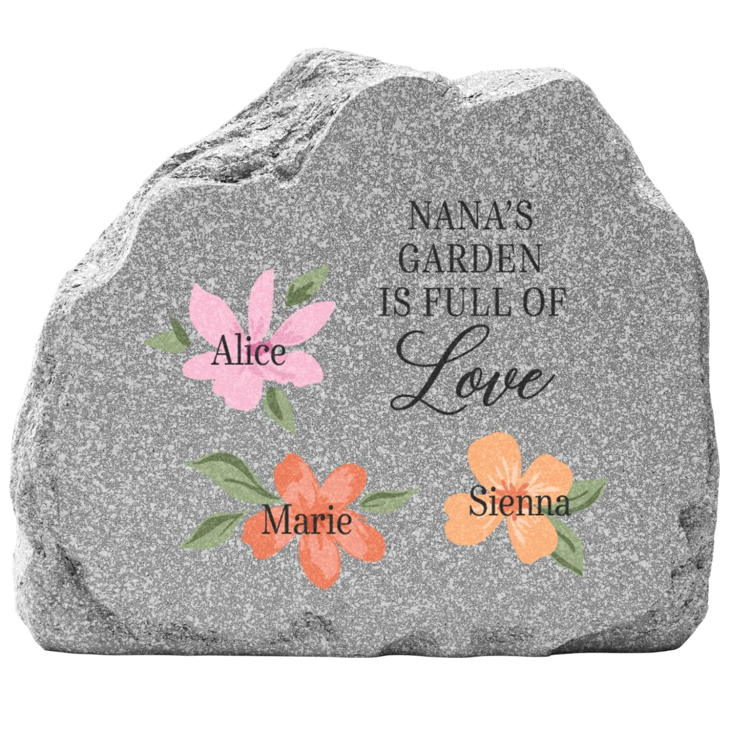 Heart is Full of Love Standing Garden Stone
