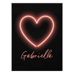 Heart Neon Sign Canvas