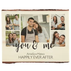 Heart of Our Family Rustic Photo Wood Sign