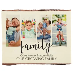 Heart of Our Family Rustic Photo Wood Sign