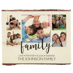Heart of Our Family Rustic Photo Wood Sign