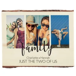 Heart of Our Family Rustic Photo Wood Sign