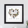 Heart Photo Collage Framed Print