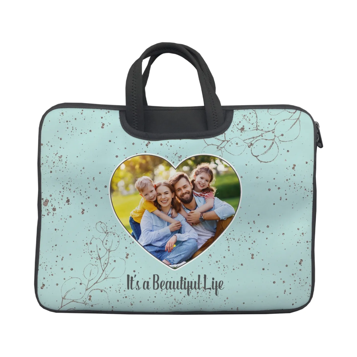 Heart Photo Laptop Carrying Bag