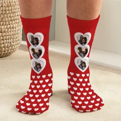 Hearts Photo Socks