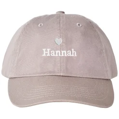 Heart with Name Embroidered Hat