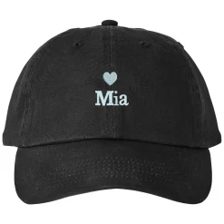 Heart with Name Embroidered Hat