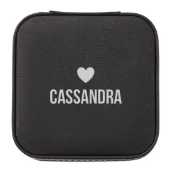 Heart with Name Travel Jewelry Box