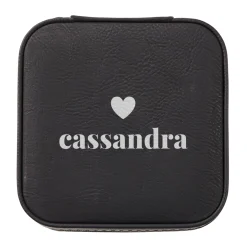 Heart with Name Travel Jewelry Box
