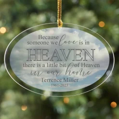 Heaven in Our Home Oval Ornament