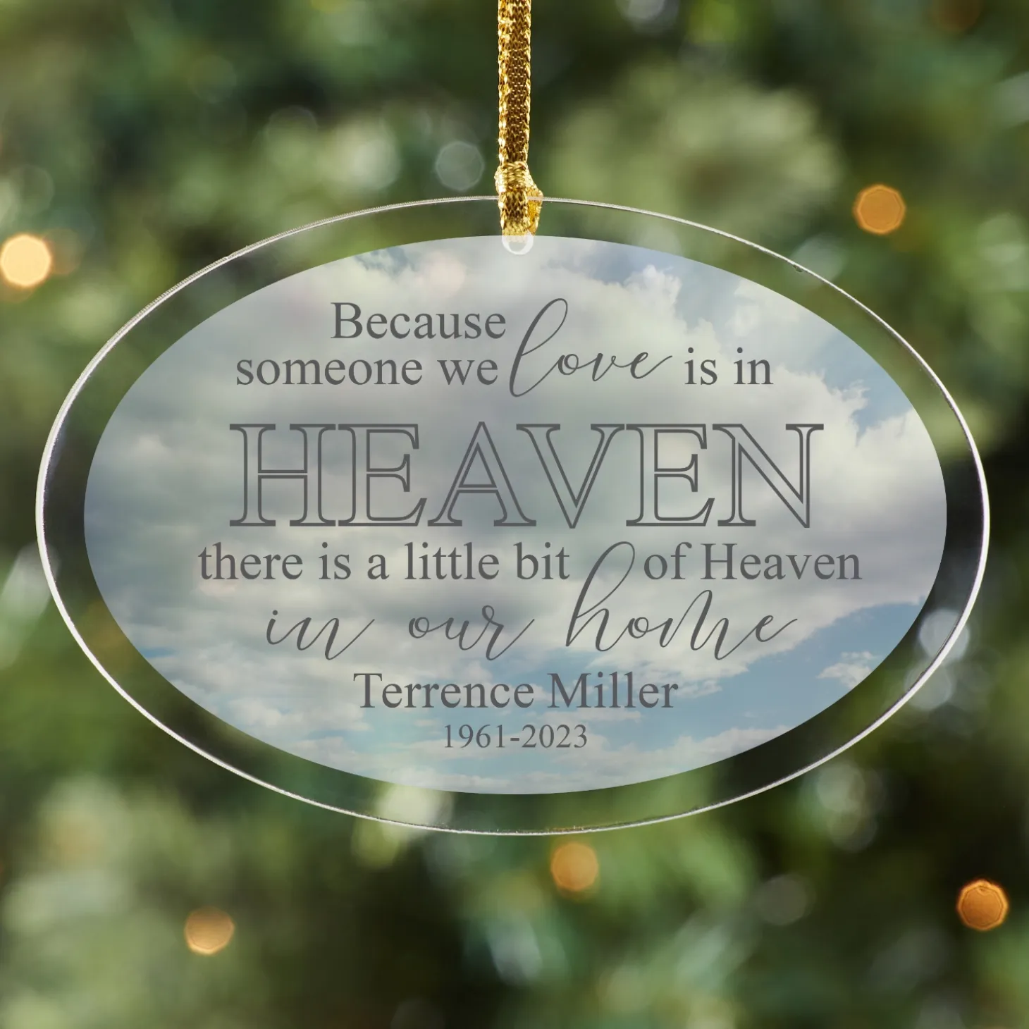 Heaven in Our Home Oval Ornament