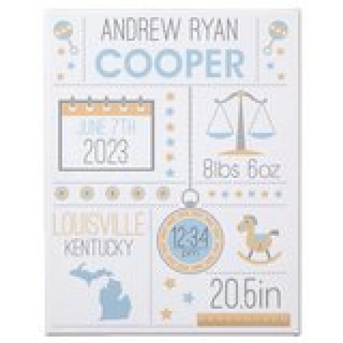 Hello Baby Canvas