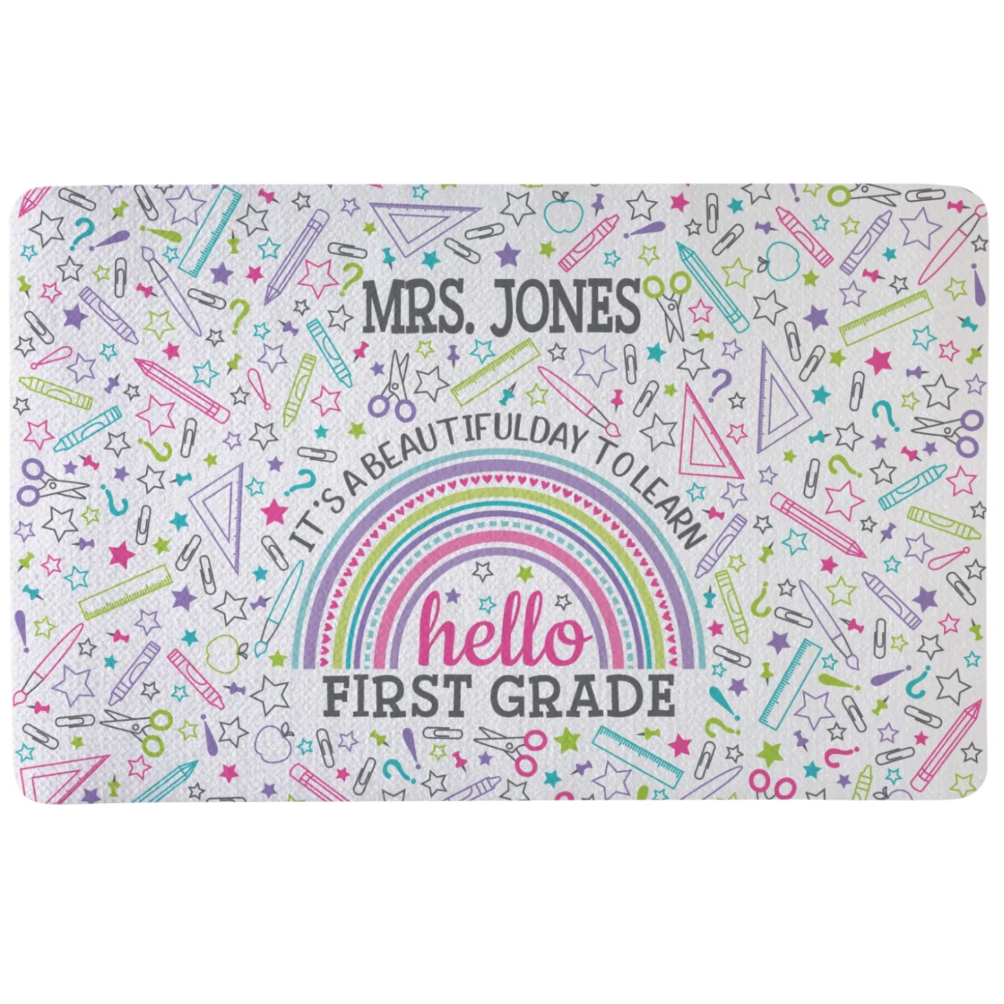 Hello School Year Doormat
