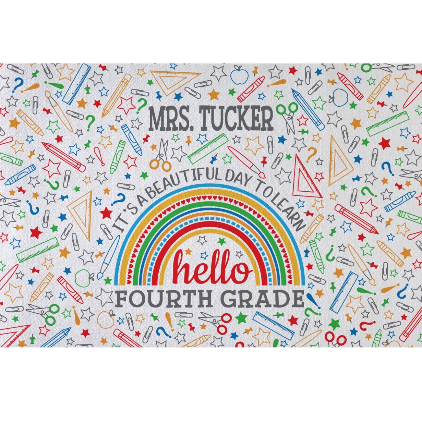 Hello School Year Doormat