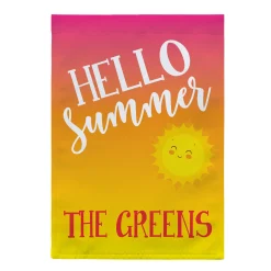 Hello Summer Garden Flag