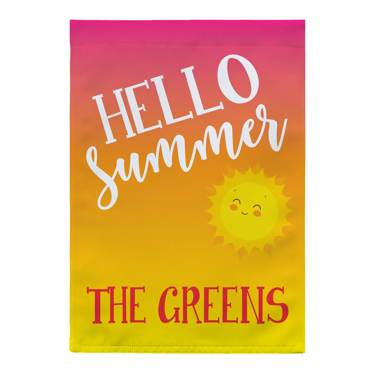 Hello Summer Garden Flag