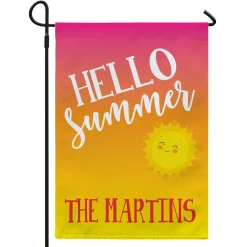 Hello Summer Garden Flag