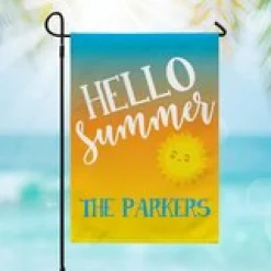 Hello Summer Garden Flag