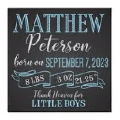 Here I Am! Baby Canvas