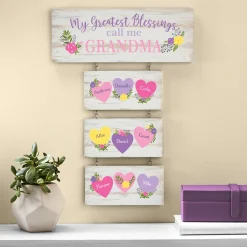 Her Greatest Blessings Hanging Wood Wall Art