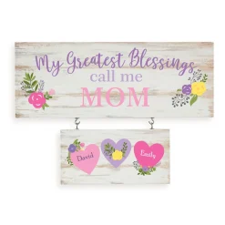 Her Greatest Blessings Hanging Wood Wall Art