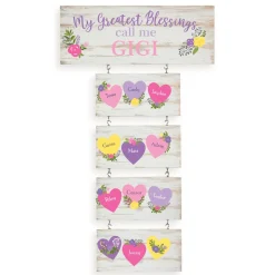 Her Greatest Blessings Hanging Wood Wall Art