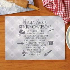Her Kitchen Conversions Glass Cutting Board