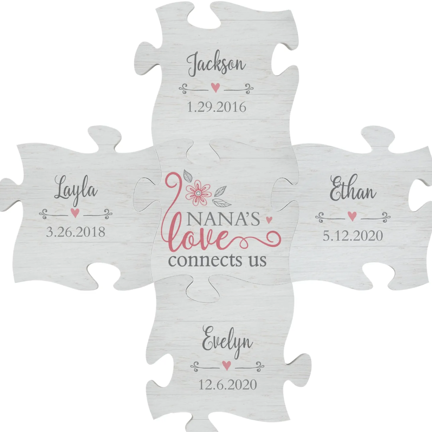 Her Love Connects Us Mini Puzzle Piece Set