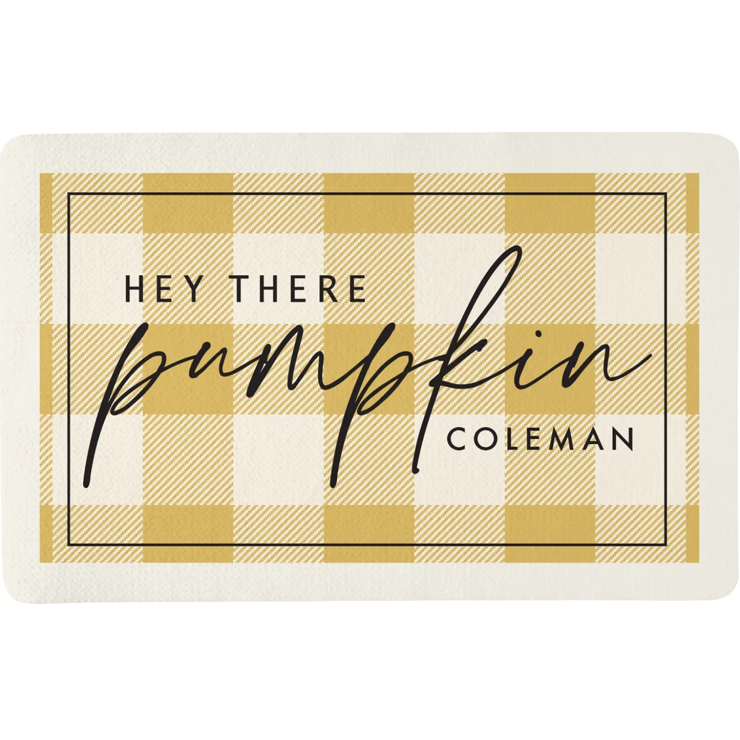 Hey Pumpkin Doormat