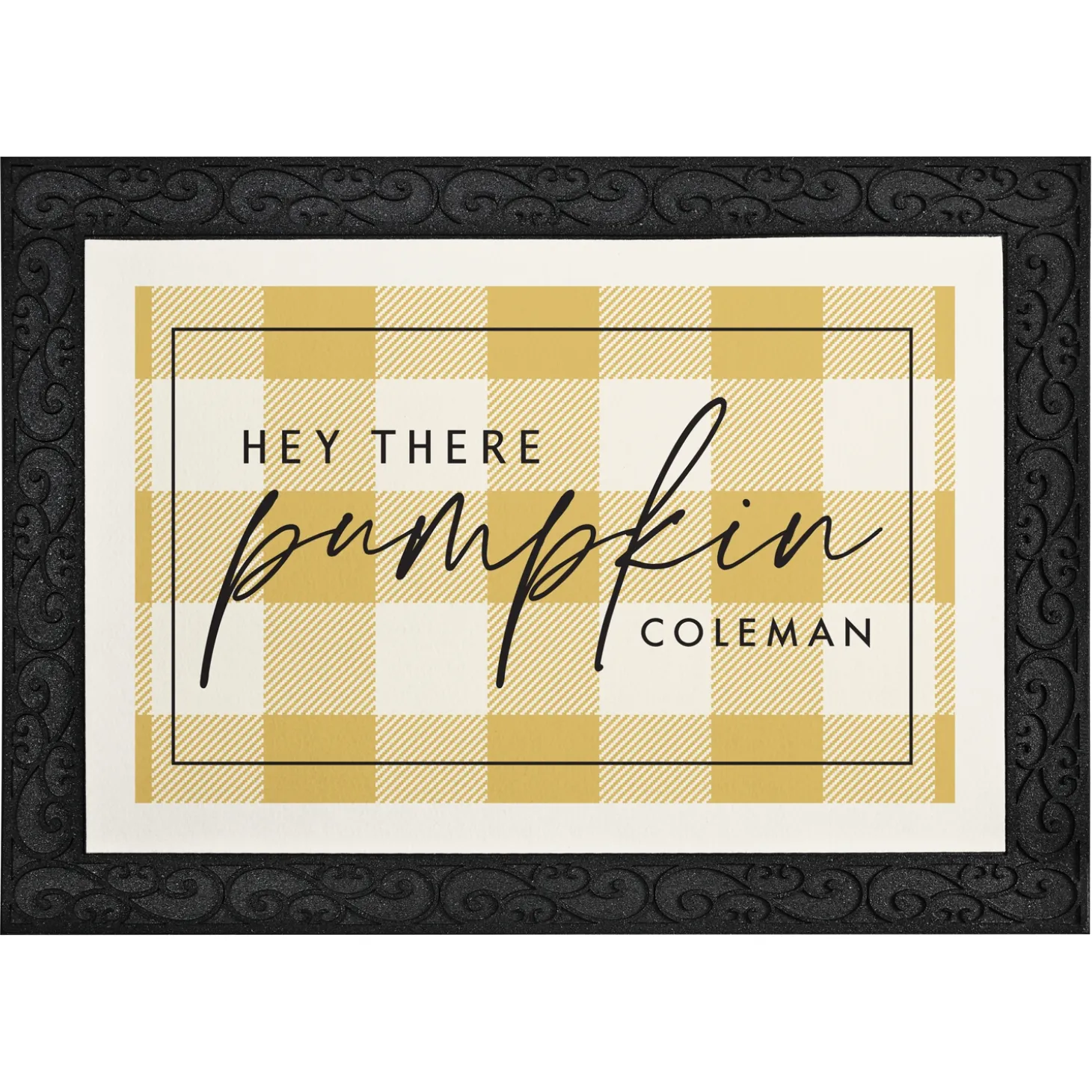 Hey Pumpkin Doormat