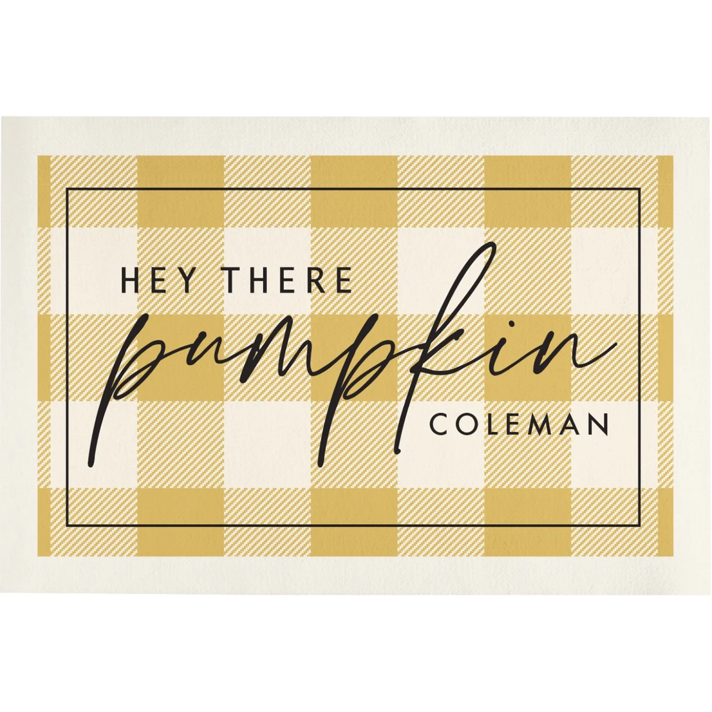 Hey Pumpkin Doormat
