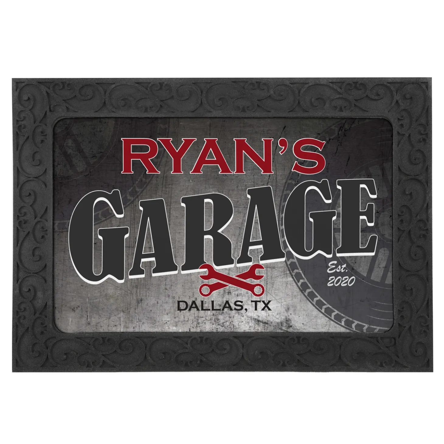 His Garage Doormat