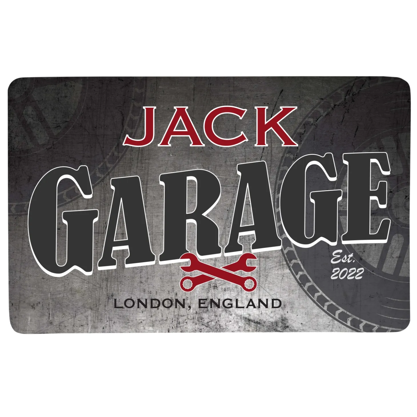 His Garage Doormat