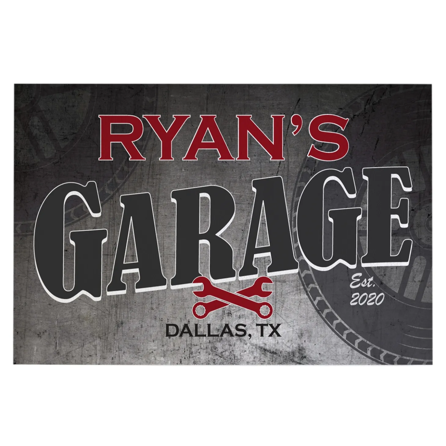 His Garage Doormat
