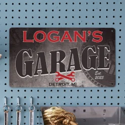 His Garage Metal Sign