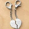 His & Hers Split Heart Keychain Set