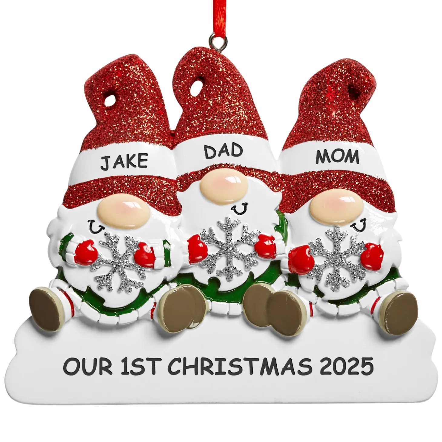 Ho Ho Gnome Family Ornament