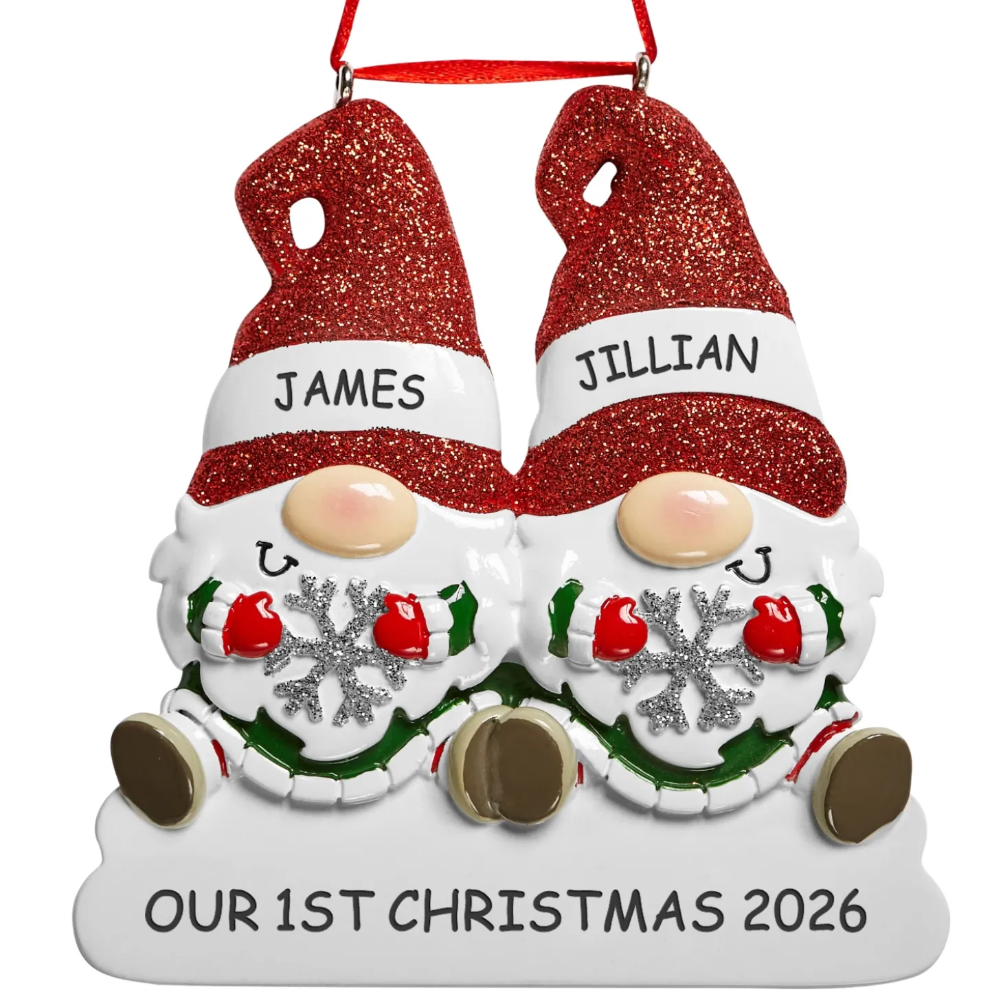 Ho Ho Gnome Family Ornament