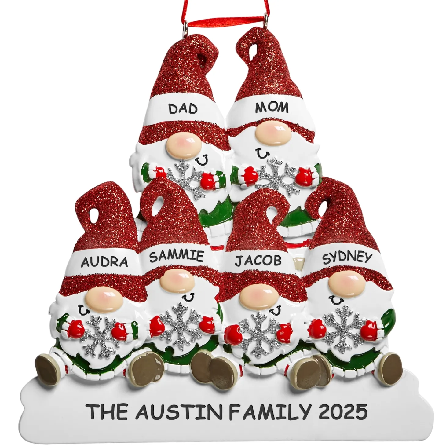 Ho Ho Gnome Family Ornament