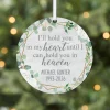 Hold You in My Heart Round Ornament