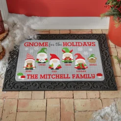 Holiday Gnome Family Doormat