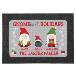 Holiday Gnome Family Doormat