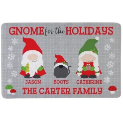 Holiday Gnome Family Doormat