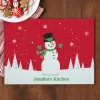 Holiday Happiness Glass Cutting Board