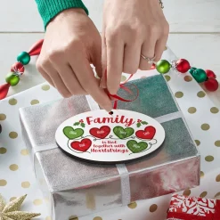 Holiday Heartstrings Oval Ornament